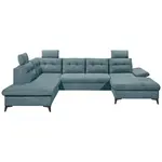 MID.YOU SEDACÍ SOUPRAVA, textil, modrá