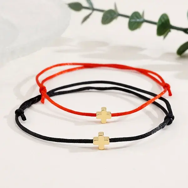 Adjustable Fibre Cord Bracelets