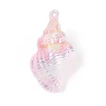 UV Plating Opaque Acrylic Shell Shape Big Pendants
