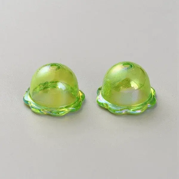 UV Plating Acrylic Bead Caps