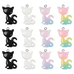 20Pcs 4 Colors Resin Pendants