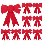 10Pcs Christmas PVC Big Bowknot Decorations