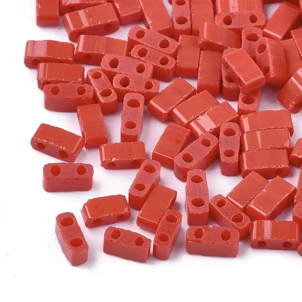 2-Hole Opaque Glass Seed Beads