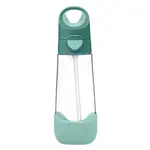 B.BOX Láhev na pití s brčkem emerald forest 9m+ 600 ml