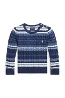 Dětský svetr Polo Ralph Lauren tmavomodrá barva, 312940988001