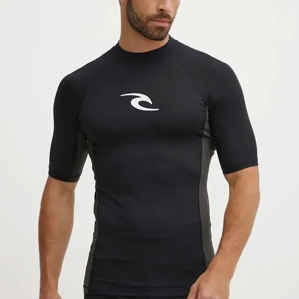 Plavecké tričko Rip Curl černá barva