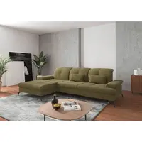 Sit & More ROHOVÁ SEDAČKA, textil, olivově zelená