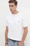 Bavlněné tričko Polo Ralph Lauren bílá barva, 710707095