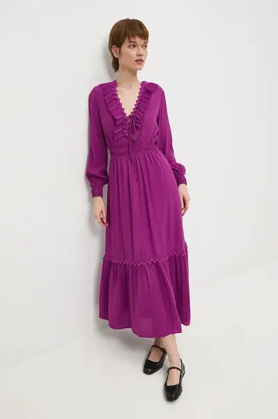 Medicine šaty z viskózy