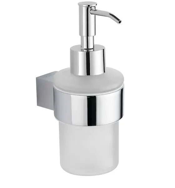 kielle Vega - Dávkovač mýdla s držákem, matné sklo/chrom 40118030