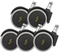 Antistatické kolečko pogumované, průměr 50 mm, čep 11 mm