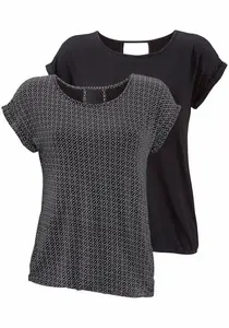 LASCANA Tričko  čierna