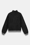 Dětský svetr s příměsí vlny United Colors of Benetton černá barva, 1EWBC200L