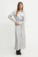 Šaty Pinko stříbrná barva, maxi, 104426 A285
