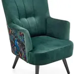 HALMAR Křeslo PAGONI zelené