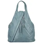 Módní dámský koženkový batoh Amália, džínově modrý