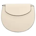 Dámská kožená crossbody kabelka Italia Locita - krémová