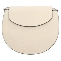Dámská kožená crossbody kabelka Italia Locita - krémová