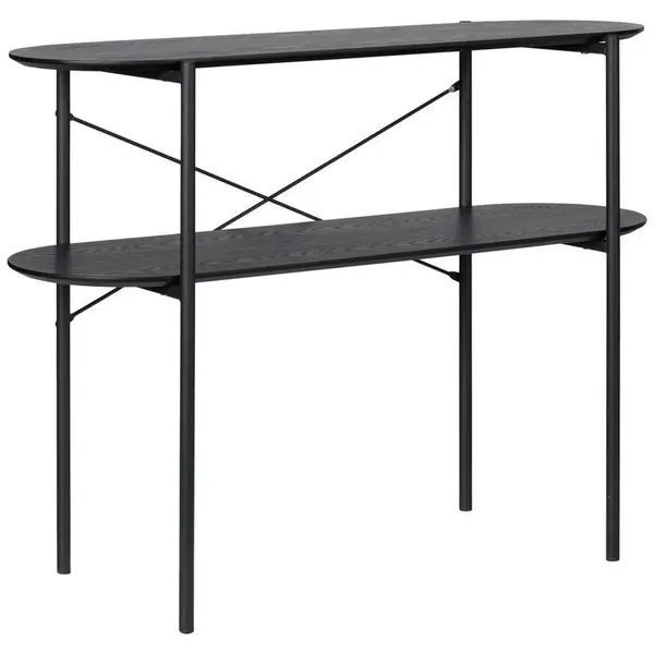 MID.YOU KONZOLOVÝ STOLEK, jasan, černá, 99,5/75,5/35,5 cm