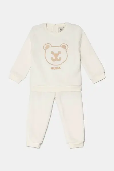 Kojenecká tepláková souprava Guess bílá barva, I4BG19 WFRS0