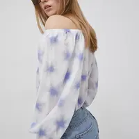 Halenka Levi's dámská, bílá barva, vzorovaná