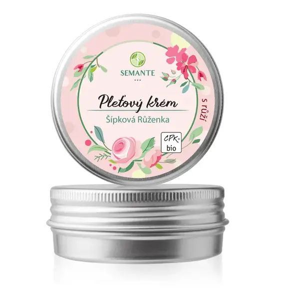 Semante Hydratační pleťový krém s růží Šípková Růženka BIO 50 ml