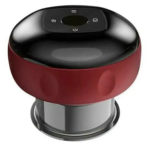 Elektrická vákuová masážna banka s infračerveným žiarením Farba: červená