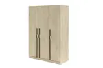 Šatní skříň Braga BR2 - Bez zásuvek Barva korpusu: Dub Cremona, Úchytky: Kovové