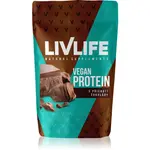 LivLife Vegan Protein rastlinný proteín príchuť Chocolate 245 g