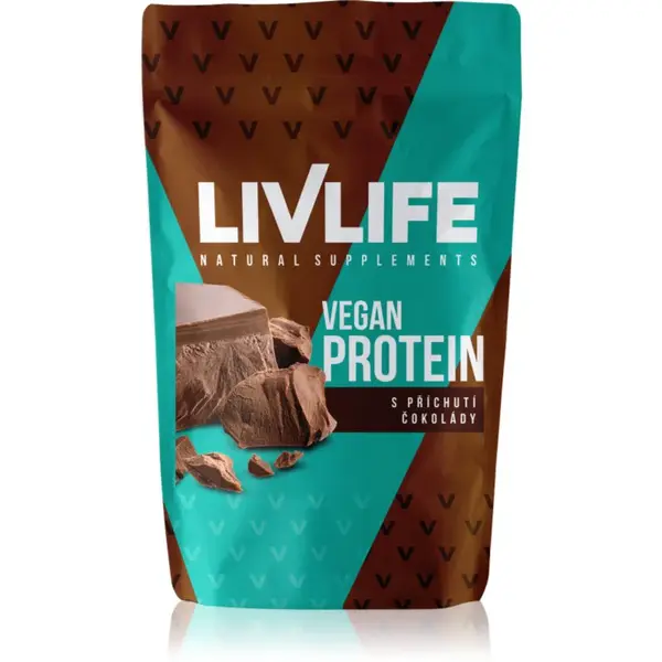 LivLife Vegan Protein rastlinný proteín príchuť Chocolate 245 g