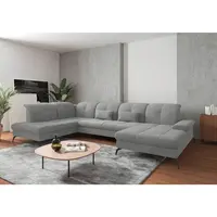 Sit & More SEDACÍ SOUPRAVA, textil, světle šedá