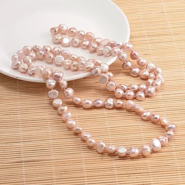 Natural Pearl Nuggets Beaded Necklace
