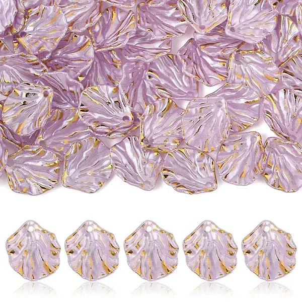 100Pcs Opaque Acrylic Pendants