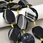 Natural Banded Agate Beads Strands