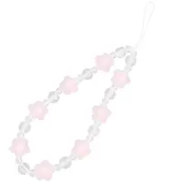 Plastic Beaded Mobile Phone Lanyard Wrist Strap