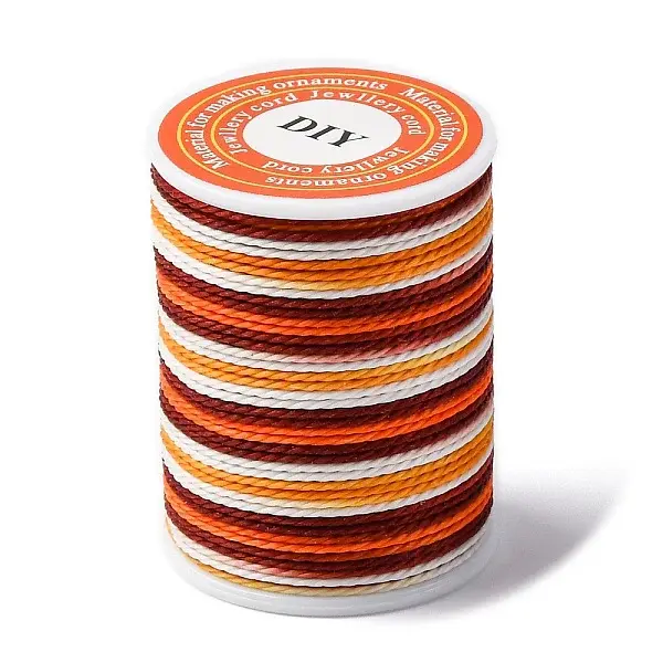 Segment Dyed Twisted Waxed Polyester Cord