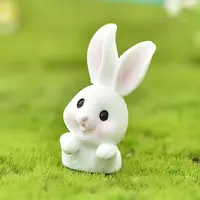 Resin Standing Rabbit Statue
