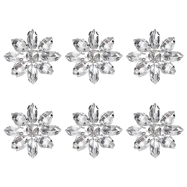 6Pcs Glass Cabochons