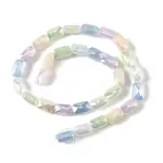 2 Strands Electroplate Glass Beads Strands