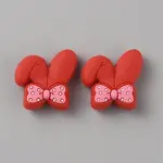 Rabbit with Bowknot Food Grade Eco-Friendly Silicone Beads