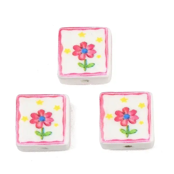 Printed Handmade Porcelain Beads