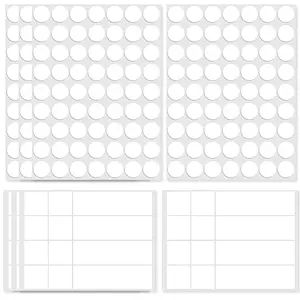 8 Sheets 2 Styles Double-Sided Adhesive Acrylic Sticker