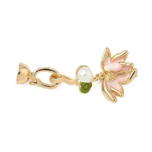 Brass Enamel Fold Over Clasps