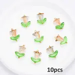 10Pcs Glass Pendants
