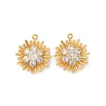 Brass Micro Pave Cubic Zirconia Pendants