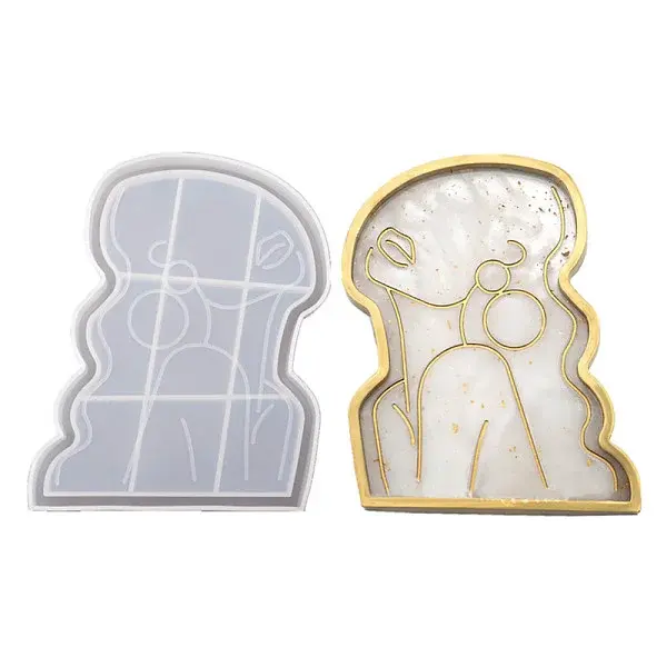DIY Women's Portrait Dish Tray Silicone Molds