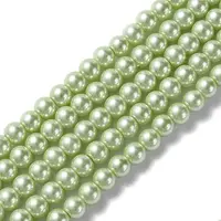 Eco-Friendly Dyed Glass Pearl Beads Strands