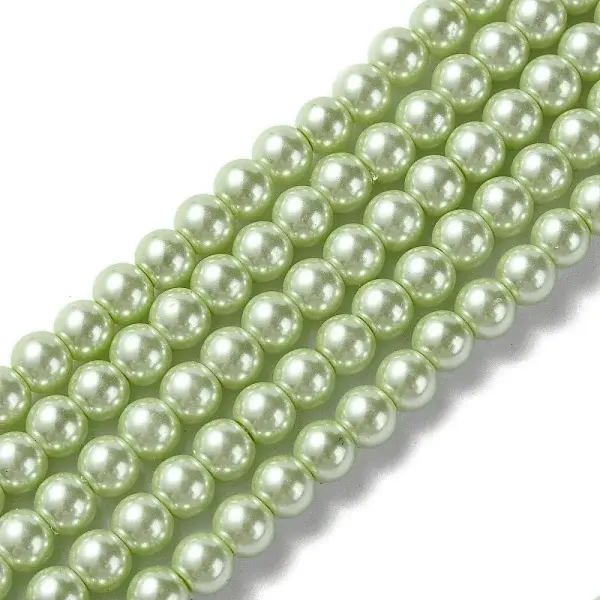 Eco-Friendly Dyed Glass Pearl Beads Strands