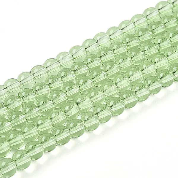 Transparent Glass Beads Strands