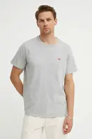 Bavlněné tričko Levi's šedá barva